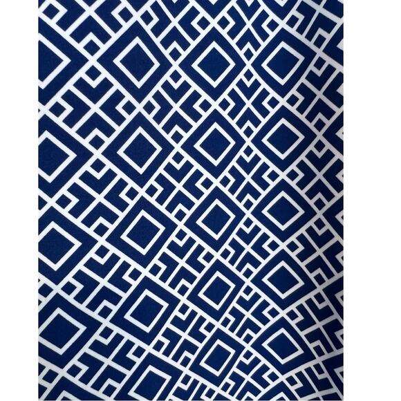 J. McLaughlin Libby Legging Blue and White Diamond print size Large - Picture 3 of 12